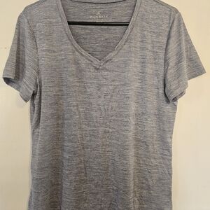 Danskin Women's Gray V-Neck Top